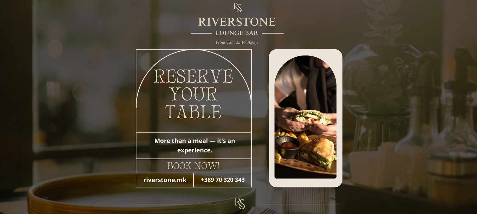 Reserve Your Table at RiverStone